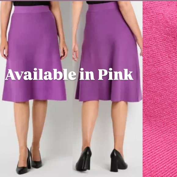 NWT Liz Claiborne A-Line Sweater Skirt in Jazzy Rose Size XXL - Picture 1 of 8